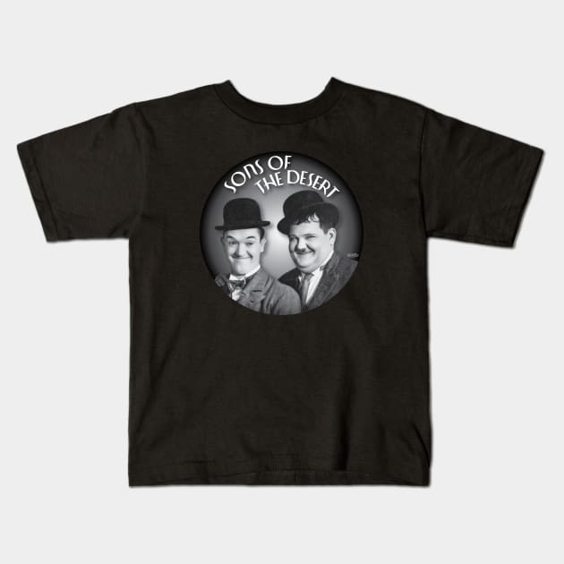 Laurel and Hardy-4 Kids T-Shirt by BonzoTee